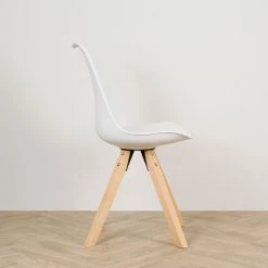 Casita Chaise Salle à Manger En Bois Naturel Et Blanc - Leonce -Sema Design Boutique 614123 SITU03 WEB