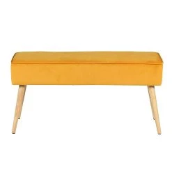 Zago Banc Scandinave Velours Moutarde - Popy