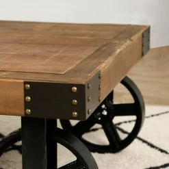 Casita Table Basse à Roulette En Bois Recyclé Et En Fer L111cm - Lucie 11 Casita Table Basse à Roulette En Bois Recyclé Et En Fer L111cm - Lucie -Sema Design Boutique 615461 SITU03 WEB