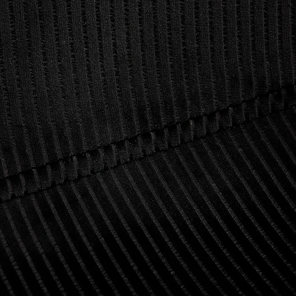 Home Déco Factory Chaise Salle à Manger En Velours Cotelé Noir - Giulia 7 Home Déco Factory Chaise Salle à Manger En Velours Cotelé Noir - Giulia – Image 5