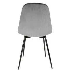 Home Déco Factory Chaise Salle à Manger En Velours Cotelé Gris - Giulia -Sema Design Boutique 620095 FRN04 WEB