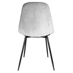 Home Déco Factory Chaise Salle à Manger En Velours Cotelé Gris Clair - Giulia 10 Home Déco Factory Chaise Salle à Manger En Velours Cotelé Gris Clair - Giulia -Sema Design Boutique 620096 FRN03 WEB
