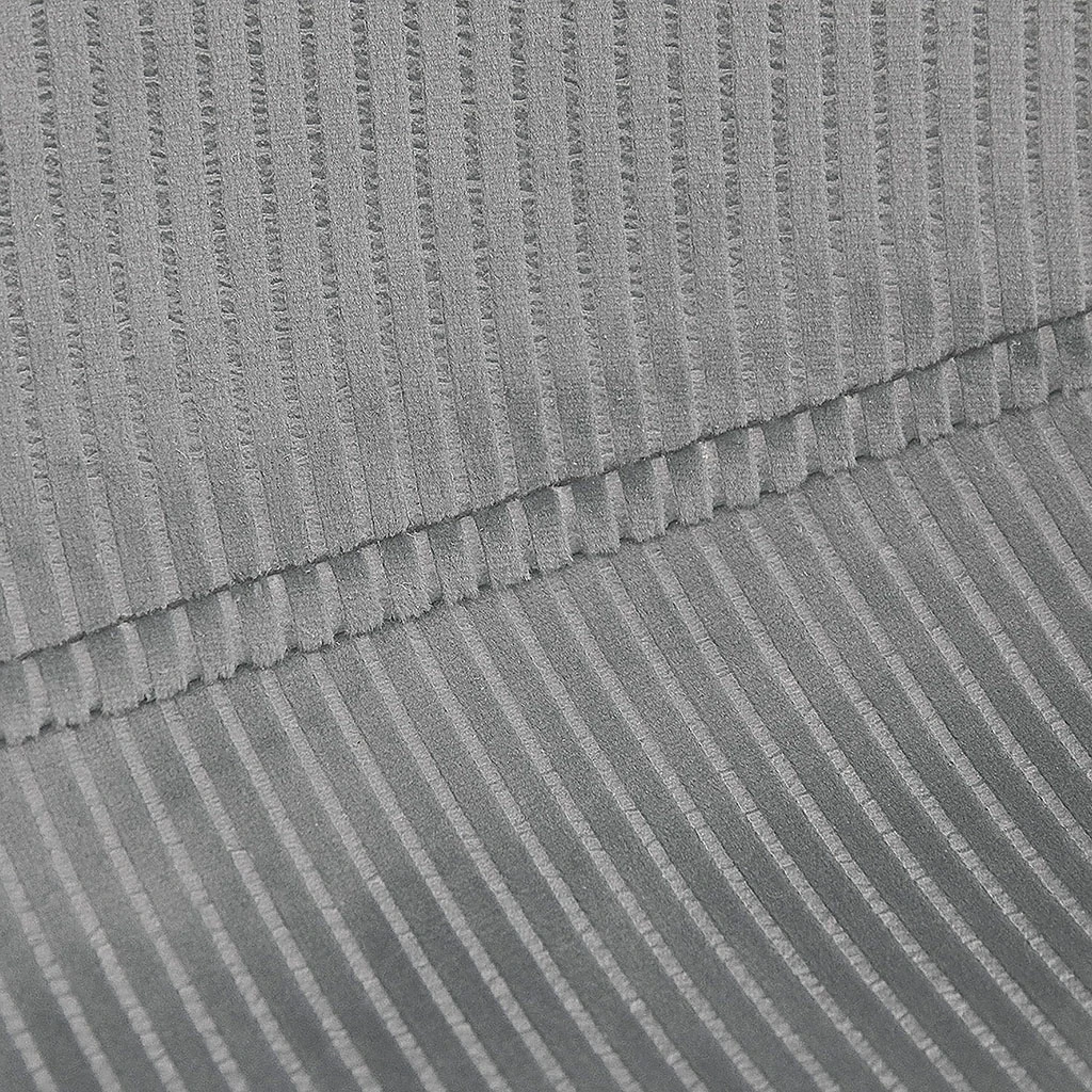 Home Déco Factory Chaise Salle à Manger En Velours Cotelé Gris Clair - Giulia 7 Home Déco Factory Chaise Salle à Manger En Velours Cotelé Gris Clair - Giulia – Image 5