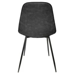 Home Déco Factory Chaise Salle à Manger Effet Cuir Noir - Amber 10 Home Déco Factory Chaise Salle à Manger Effet Cuir Noir - Amber -Sema Design Boutique 620098 FRN03 WEB