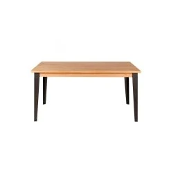 Zago Table à Manger En Chêne Massif Et Pieds Acier 160x90cm- Manny