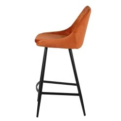 Zago Chaise Plan De Travail En Velour Cognac - Ben -Sema Design Boutique 623161 FRN03 WEB