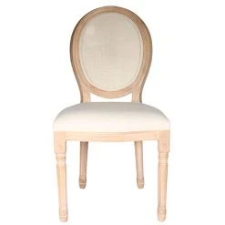 Home Déco Factory Chaise Medaillon En Bois D'hévea Beige Et Cannage -Sema Design Boutique 623893 FRN06 WEB