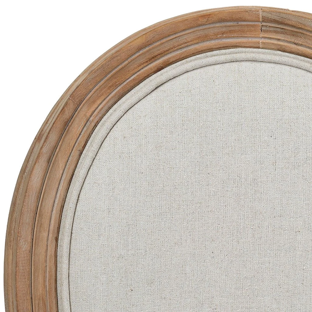 Home Déco Factory Chaise Medaillon En Bois D'hévea Beige 5 Home Déco Factory Chaise Medaillon En Bois D'hévea Beige – Image 3