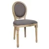 Home Déco Factory Chaise Medaillon En Bois D'hévea Grise -Sema Design Boutique 623897 FRN01 WEB