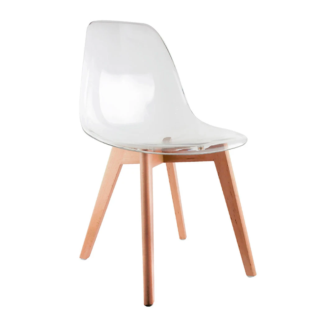 Home Déco Factory Chaise Salle à Manger Scandinave Transparente 3 Home Déco Factory Chaise Salle à Manger Scandinave Transparente