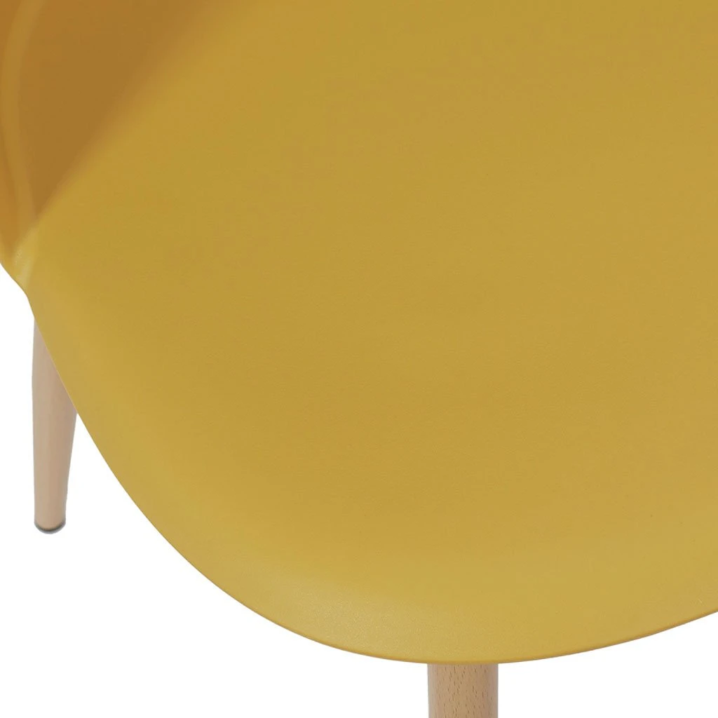 Home Déco Factory Chaise Salle à Manger Scandinave Moutarde - Bergen 7 Home Déco Factory Chaise Salle à Manger Scandinave Moutarde - Bergen – Image 5