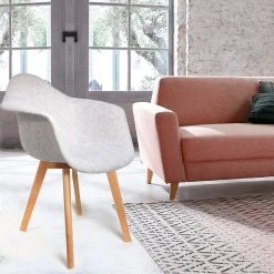 Home Déco Factory Chaise Avec Accoudoir En Tissu Grosse Maille Gris - Scarlett 13 Home Déco Factory Chaise Avec Accoudoir En Tissu Grosse Maille Gris - Scarlett -Sema Design Boutique 623918 FRN06 WEB