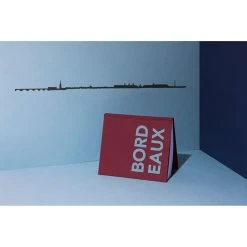 The Line Décoration Murale Ligne Bordeaux L50cm Noir