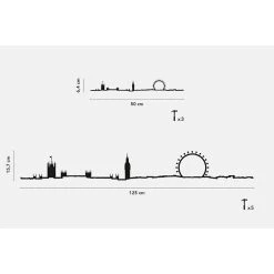 The Line Décoration Murale Ligne London 50cm -Sema Design Boutique 624537 FRN03 WEB