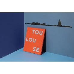 The Line Décoration Murale Ligne Toulouse L50cm Noir