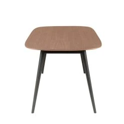 Zago Table à Manger En Noyer Et Pieds Hêtre Noir 180x90cm - Caly -Sema Design Boutique 626670 FRN03 WEB