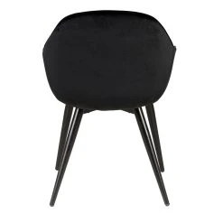 Zago Chaise Avec Accoudoir En Velours Noir - Ben 10 Zago Chaise Avec Accoudoir En Velours Noir - Ben -Sema Design Boutique 626682 FRN04 WEB