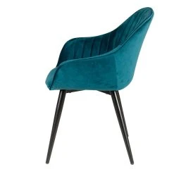 Zago Chaise Avec Accoudoir En Velours Bleu - Ben -Sema Design Boutique 626683 FRN04 WEB