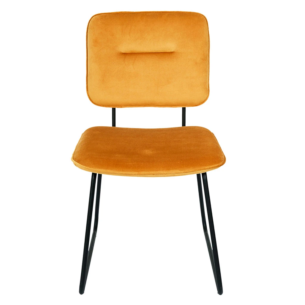 Home Déco Factory Chaise Salle à Manger Moutarde - Adèle 4 Home Déco Factory Chaise Salle à Manger Moutarde - Adèle – Image 2