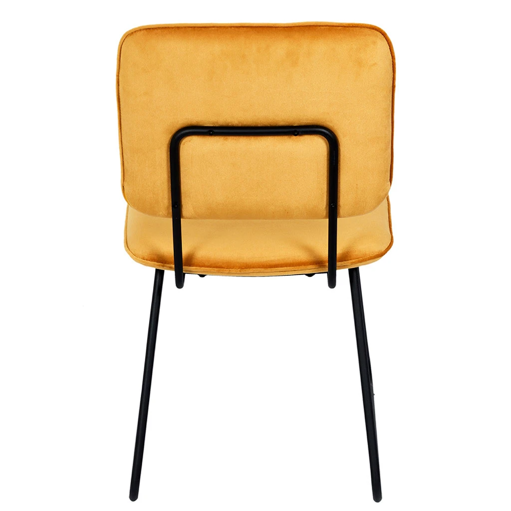 Home Déco Factory Chaise Salle à Manger Moutarde - Adèle 6 Home Déco Factory Chaise Salle à Manger Moutarde - Adèle – Image 4