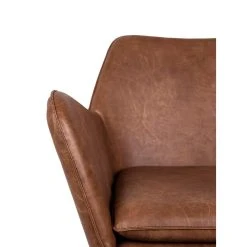 White Label Living Fauteuil Effet Cuir Vintage Marron - Bastien 12 White Label Living Fauteuil Effet Cuir Vintage Marron - Bastien -Sema Design Boutique 627289 FRN05 WEB