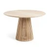 La Forma Table à Manger Ronde En Bois Teck Naturel D120cm - Irun -Sema Design Boutique 627653 FRN01 WEB