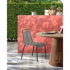 La Forma Table à Manger Ronde En Bois Teck Naturel D120cm - Irun -Sema Design Boutique 627653 FRN06 WEB