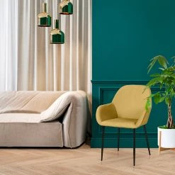 Home Déco Factory Chaise Avec Accoudoir En Velours Cotelé Moutarde - Julia 13 Home Déco Factory Chaise Avec Accoudoir En Velours Cotelé Moutarde - Julia -Sema Design Boutique 629679 FRN06 WEB