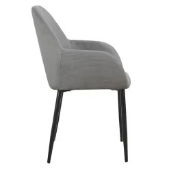 Home Déco Factory Chaise Avec Accoudoir En Velours Cotelé Gris - Julia 10 Home Déco Factory Chaise Avec Accoudoir En Velours Cotelé Gris - Julia -Sema Design Boutique 629682 FRN03 WEB