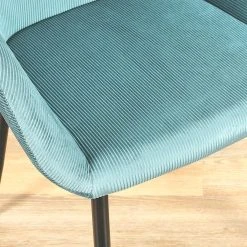 Home Déco Factory Chaise Avec Accoudoir En Velours Cotelé Bleu Canard - Julia 12 Home Déco Factory Chaise Avec Accoudoir En Velours Cotelé Bleu Canard - Julia -Sema Design Boutique 629683 FRN05 WEB