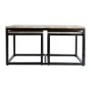 PG Trading Table Basse Gigogne (lot De 3) En Manguier Et Fer Noir -Noe -Sema Design Boutique 630495 DEB WEB