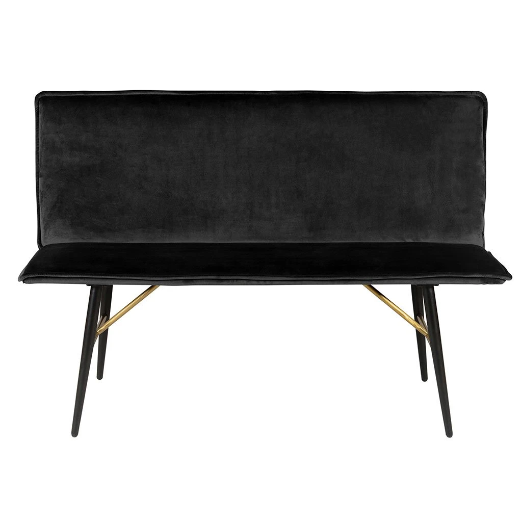 Zago Banc En Velours Noir - Vero 3 Zago Banc En Velours Noir - Vero