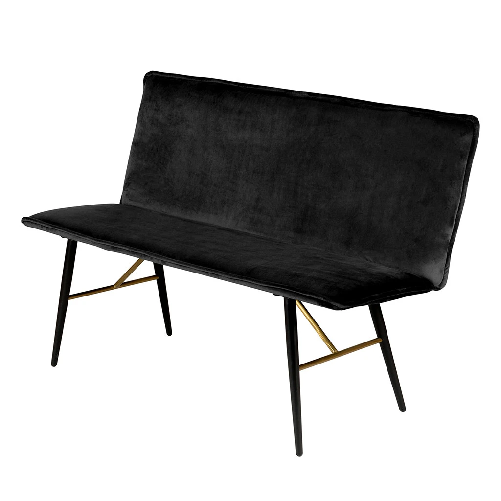 Zago Banc En Velours Noir - Vero 4 Zago Banc En Velours Noir - Vero – Image 2