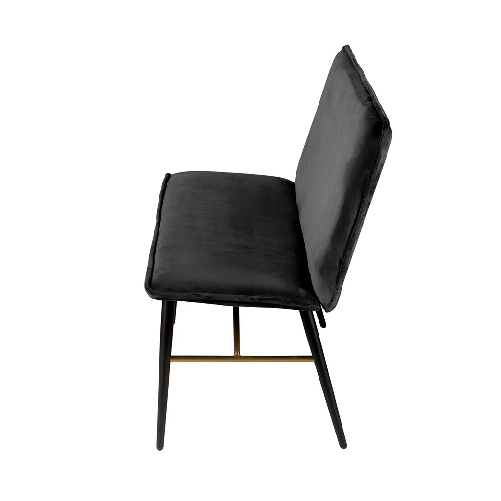 Zago Banc En Velours Noir - Vero 5 Zago Banc En Velours Noir - Vero – Image 3