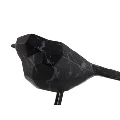 Pt' Statue Petit Oiseau En Polyresine Noir 7.5x17xh13.5cm -Sema Design Boutique 633108 FRN04 WEB