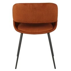 Zago Chaise Salle à Manger Velours Côtelé Cognac - Alma -Sema Design Boutique 633418 FRN05 WEB