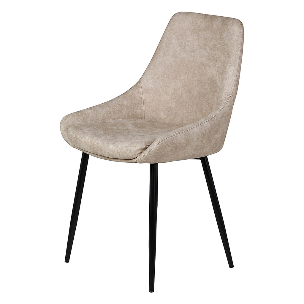 Zago Chaise Salle à Manger Tissu Effet Daim Beige - Ben 5 Zago Chaise Salle à Manger Tissu Effet Daim Beige - Ben – Image 3