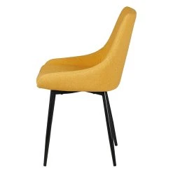 Zago Chaise Salle à Manger Tissu Moutarde - Ben -Sema Design Boutique 633424 FRN04 WEB