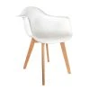 Home Déco Factory Fauteuil Scandinave Blanc -Sema Design Boutique 638116 FRN01 WEB