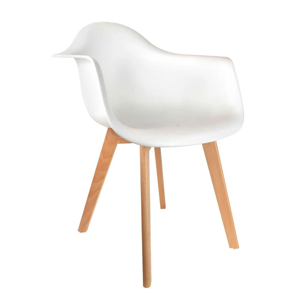 Home Déco Factory Fauteuil Scandinave Blanc 3 Home Déco Factory Fauteuil Scandinave Blanc