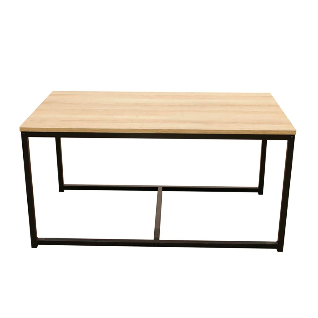 Home Déco Factory Table Basse Gigogne (lot De 3) En Plaqué Bois Et Fer Noir - Selya 7 Home Déco Factory Table Basse Gigogne (lot De 3) En Plaqué Bois Et Fer Noir - Selya – Image 5