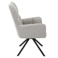 Home Déco Factory Fauteuil De Salon Pivotant En Tissus Gris - Wamy 10 Home Déco Factory Fauteuil De Salon Pivotant En Tissus Gris - Wamy -Sema Design Boutique 638123 FRN03 WEB