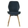Zago Chaise Salle à Manger En Tissu Soft Touch Bleu Foncé - Keri -Sema Design Boutique 638826 FRN01 WEB