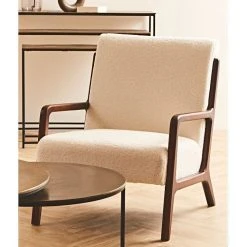 Zago Fauteuil En Bouclette écru Et Pin - Nala 12 Zago Fauteuil En Bouclette écru Et Pin - Nala -Sema Design Boutique 63de7 annotation 2021 11 19 152631