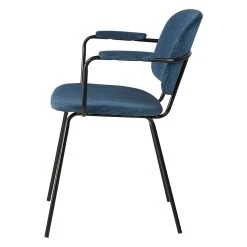 Zago Fauteuil En Velours Côtelé Bleu Foncé - Aston 10 Zago Fauteuil En Velours Côtelé Bleu Foncé - Aston -Sema Design Boutique 646233 FRN03 WEB