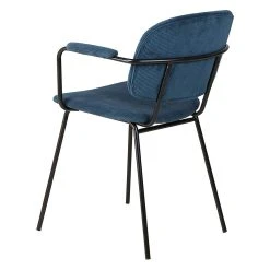 Zago Fauteuil En Velours Côtelé Bleu Foncé - Aston 12 Zago Fauteuil En Velours Côtelé Bleu Foncé - Aston -Sema Design Boutique 646233 FRN05 WEB