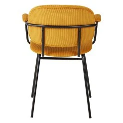 Zago Fauteuil Velours Côtelé Curry - Aston -Sema Design Boutique 646234 FRN04 WEB