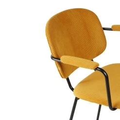 Zago Fauteuil Velours Côtelé Curry - Aston -Sema Design Boutique 646234 FRN06 WEB