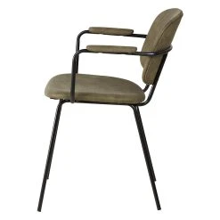 Zago Fauteuil Tissu Effet Daim Kaki - Aston -Sema Design Boutique 646236 FRN03 WEB