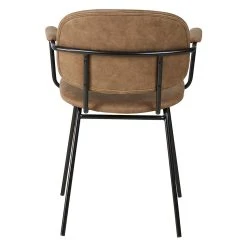 Zago Fauteuil Tissu Effet Daim Marron Foncé - Aston -Sema Design Boutique 646237 FRN04 WEB